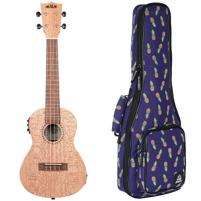 Kala Burled Meranti Concert Electric Ukulele