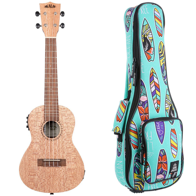 Kala Burled Meranti Concert Electric Ukulele