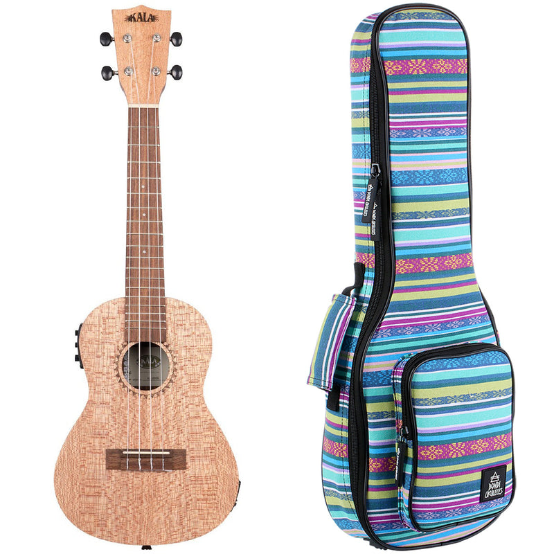 Kala Burled Meranti Concert Electric Ukulele