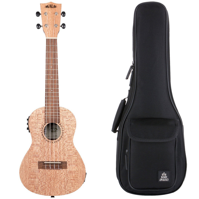Kala Burled Meranti Concert Electric Ukulele