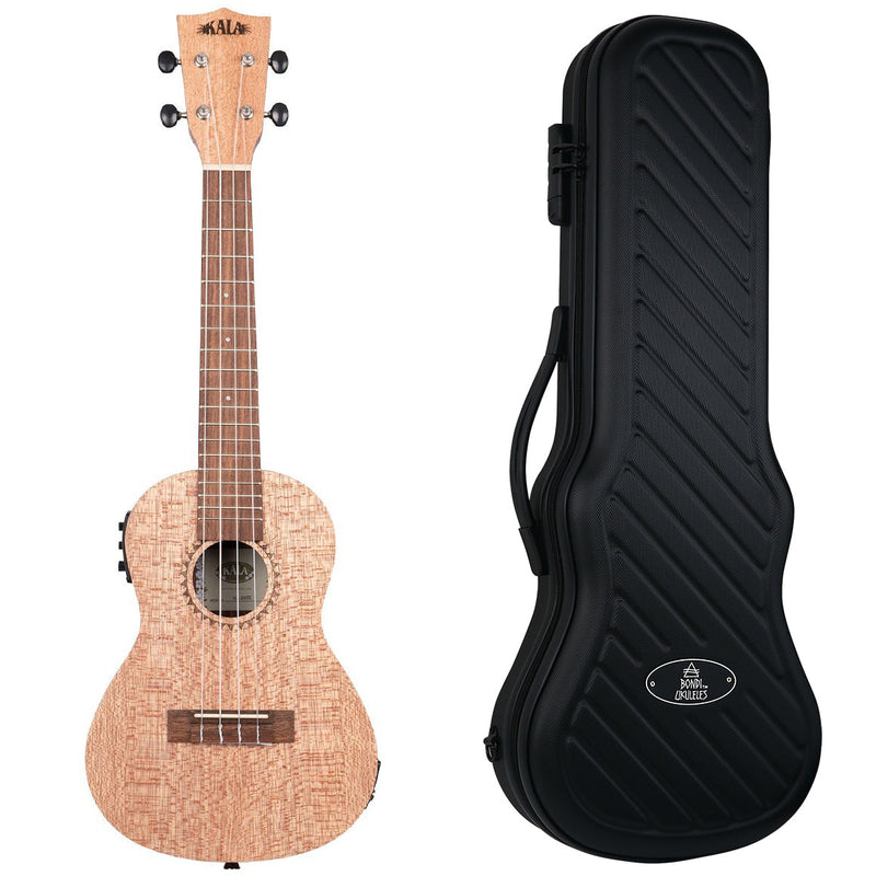 Kala Burled Meranti Concert Electric Ukulele