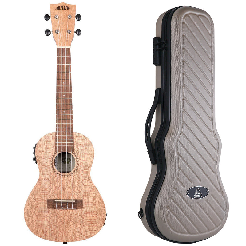 Kala Burled Meranti Concert Electric Ukulele