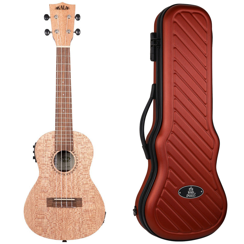 Kala Burled Meranti Concert Electric Ukulele