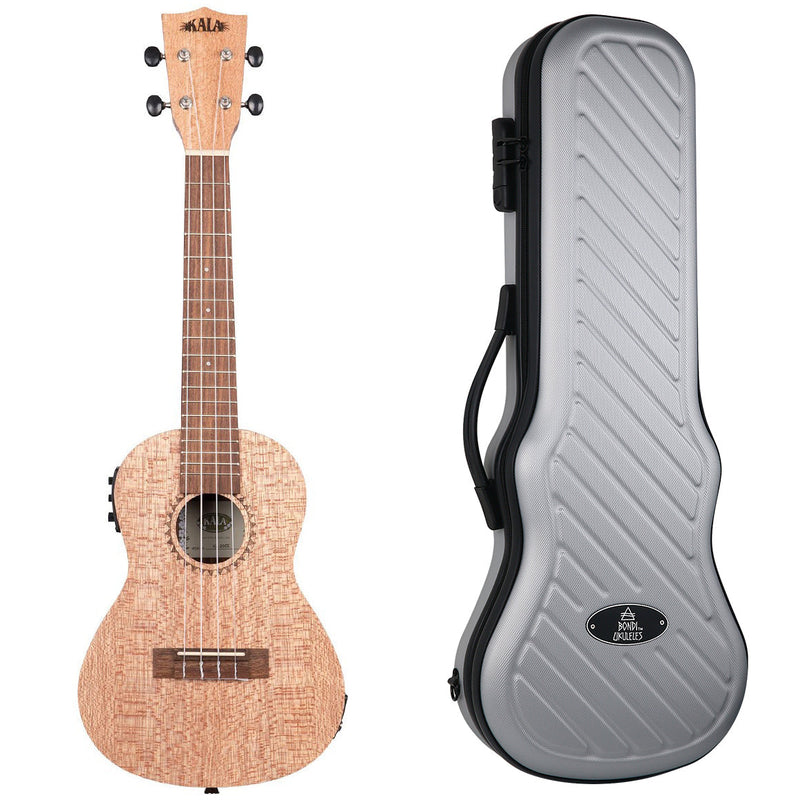 Kala Burled Meranti Concert Electric Ukulele