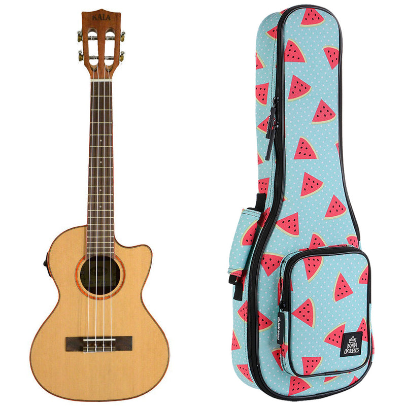 Kala Cedar Top Tenor Electric Cutaway Ukulele