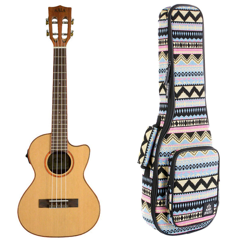 Kala Cedar Top Tenor Electric Cutaway Ukulele