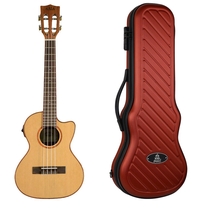 Kala Cedar Top Tenor Electric Cutaway Ukulele
