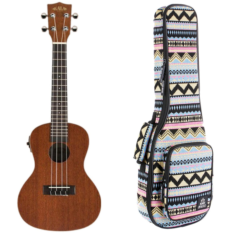 Kala Satin Mahogany Concert Electric Ukulele