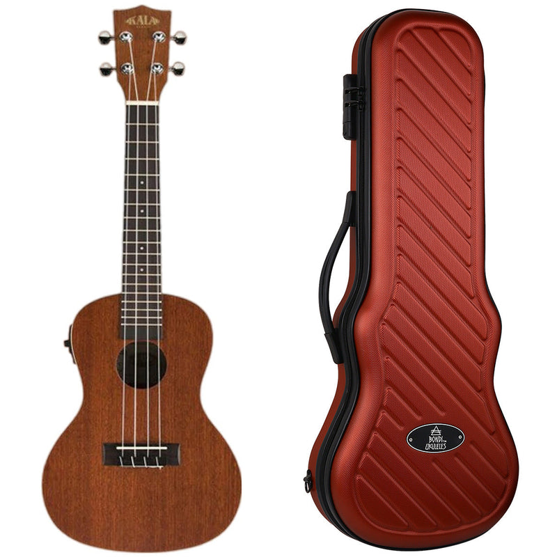 Kala Satin Mahogany Concert Electric Ukulele