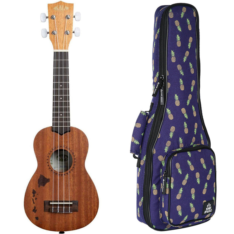 Kala Satin Mahogany Hawaiian Islands Ukulele