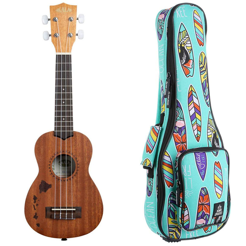 Kala Satin Mahogany Hawaiian Islands Ukulele