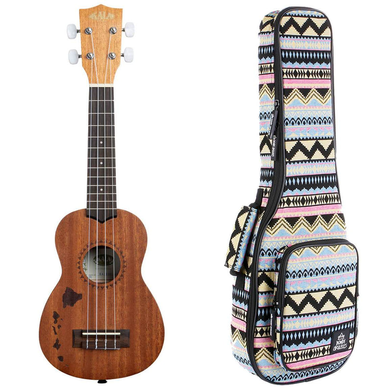 Kala Satin Mahogany Hawaiian Islands Ukulele