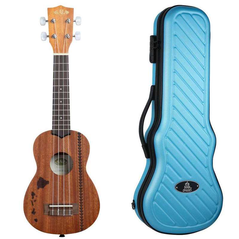 Kala Satin Mahogany Hawaiian Tattoo Soprano Ukulele