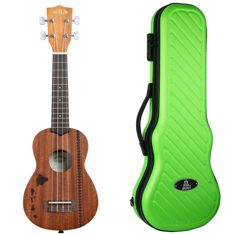 Kala Satin Mahogany Hawaiian Tattoo Soprano Ukulele