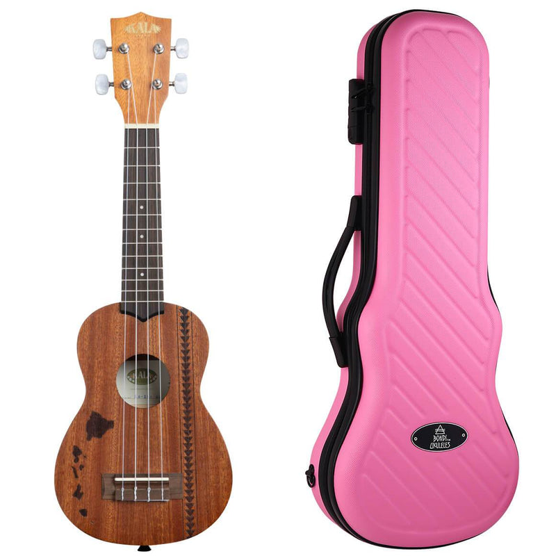 Kala Satin Mahogany Hawaiian Tattoo Soprano Ukulele