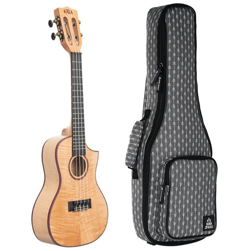 Kala Solid Flame Maple Concert Ukulele