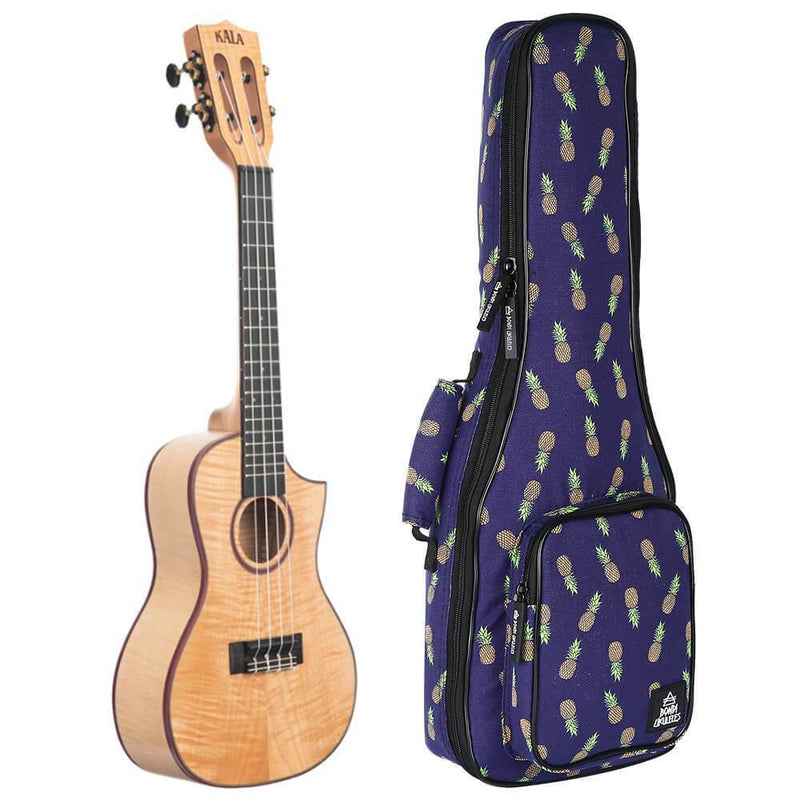 Kala Solid Flame Maple Concert Ukulele
