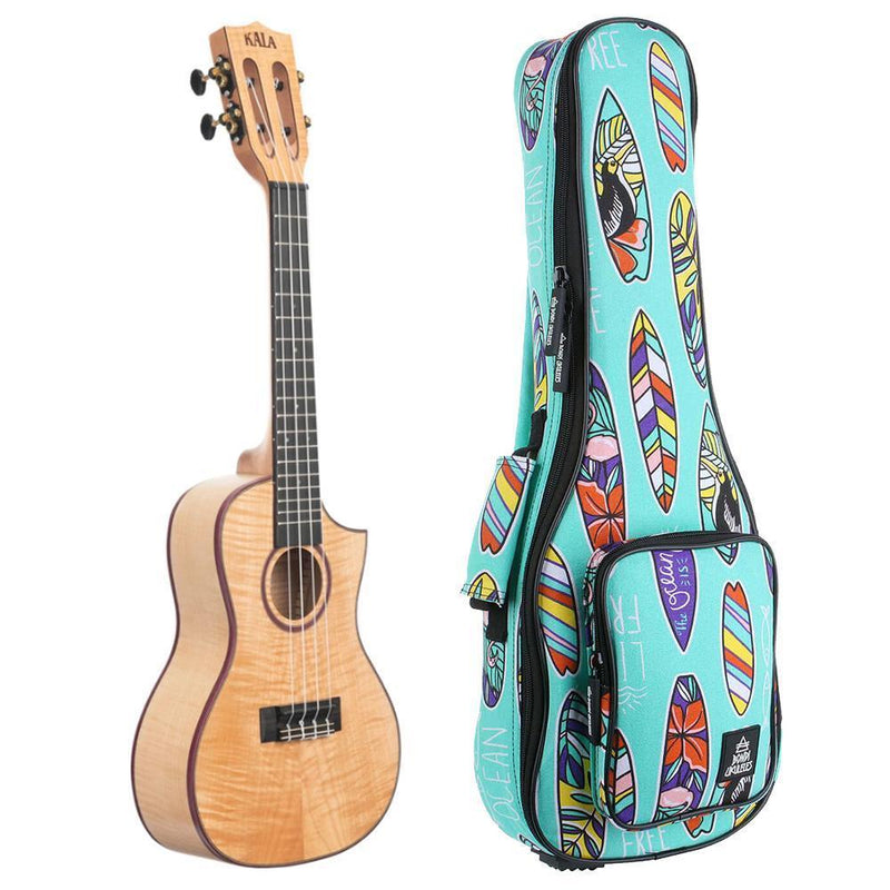 Kala Solid Flame Maple Concert Ukulele
