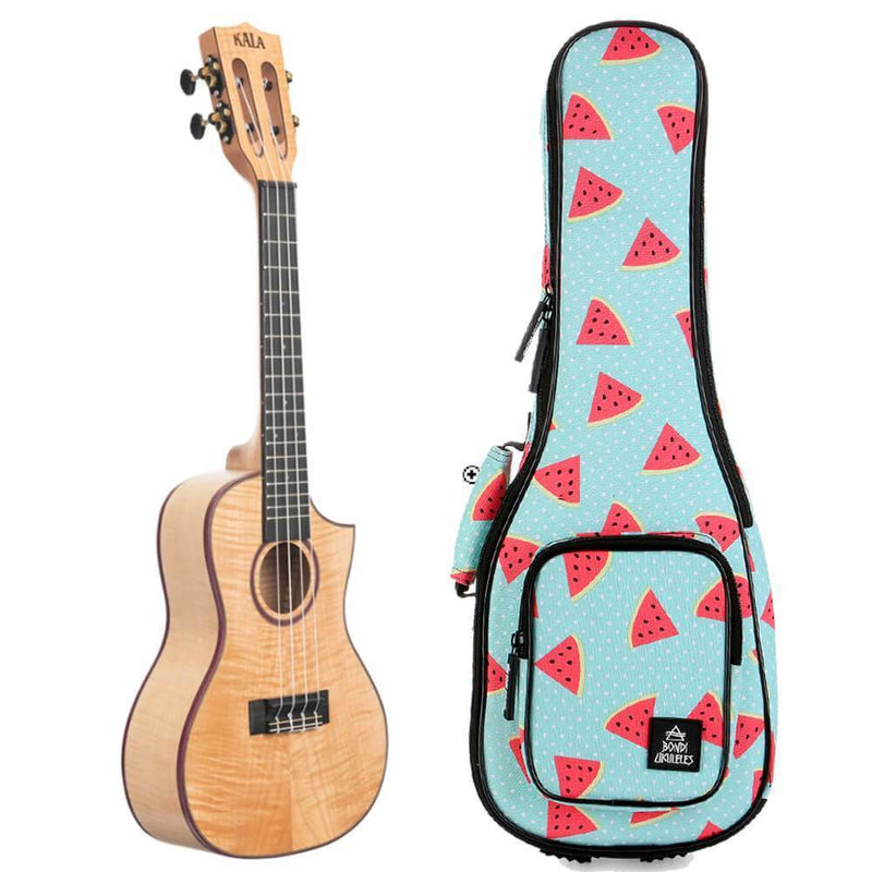Kala Solid Flame Maple Concert Ukulele