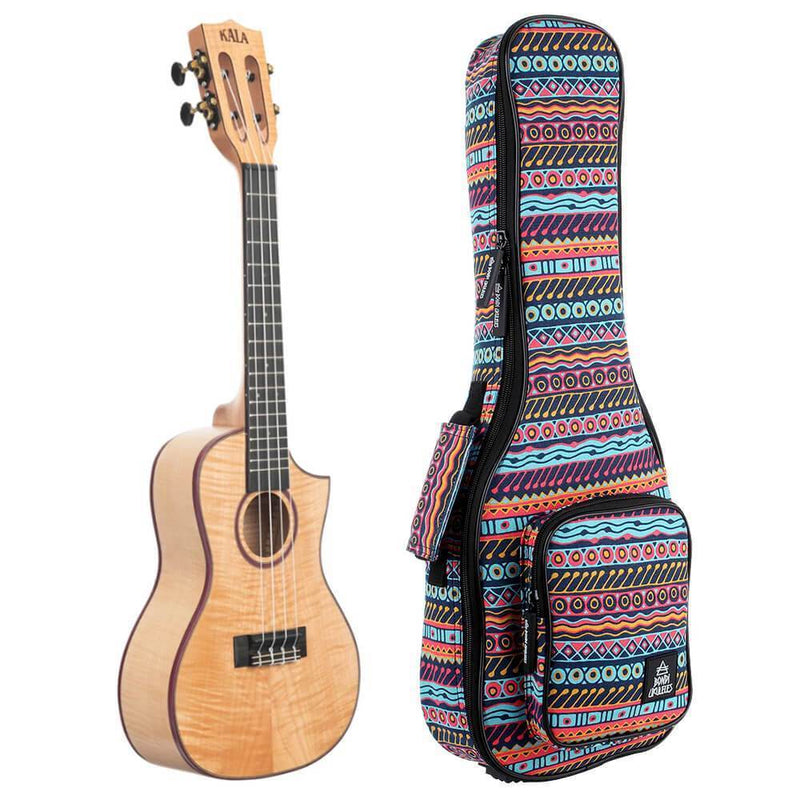 Kala Solid Flame Maple Concert Ukulele