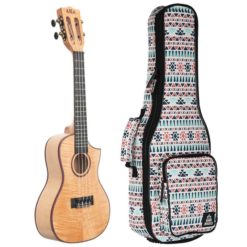 Kala Solid Flame Maple Concert Ukulele