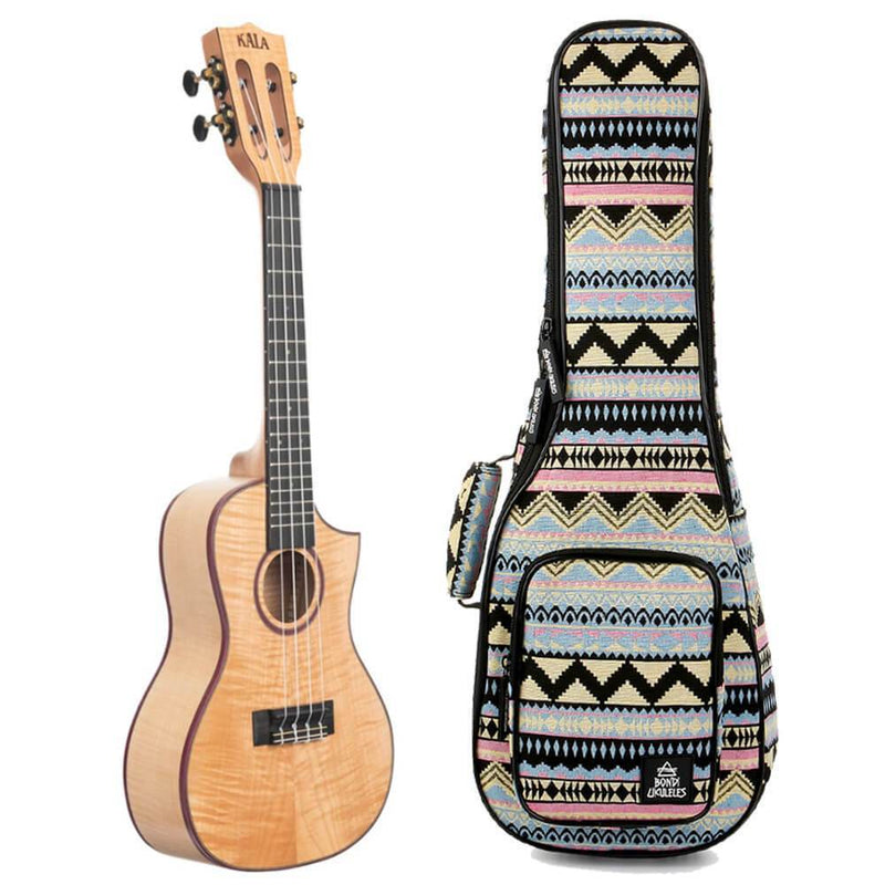 Kala Solid Flame Maple Concert Ukulele
