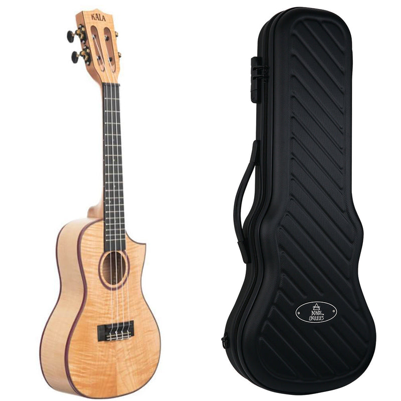 Kala Solid Flame Maple Concert Ukulele