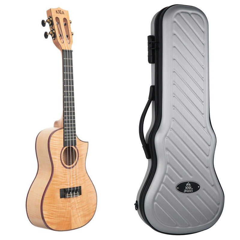 Kala Solid Flame Maple Concert Ukulele