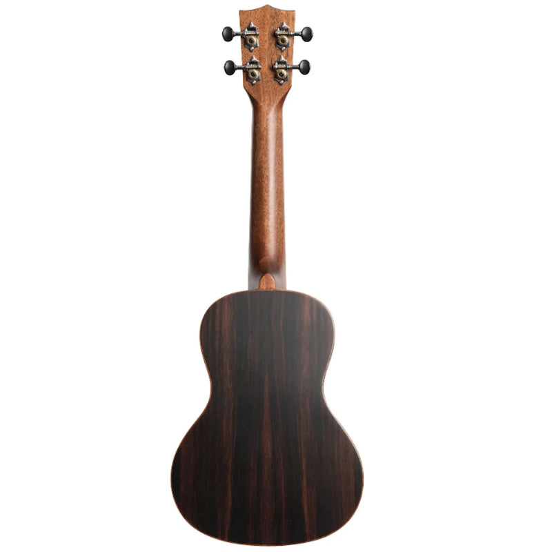 Kala Solid Spruce Top Striped Ebony Body Concert Ukulele