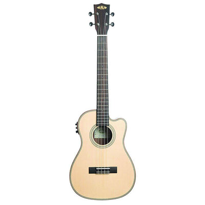 Kala Spruce and Striped Ebony Baritone Electric Ukulele