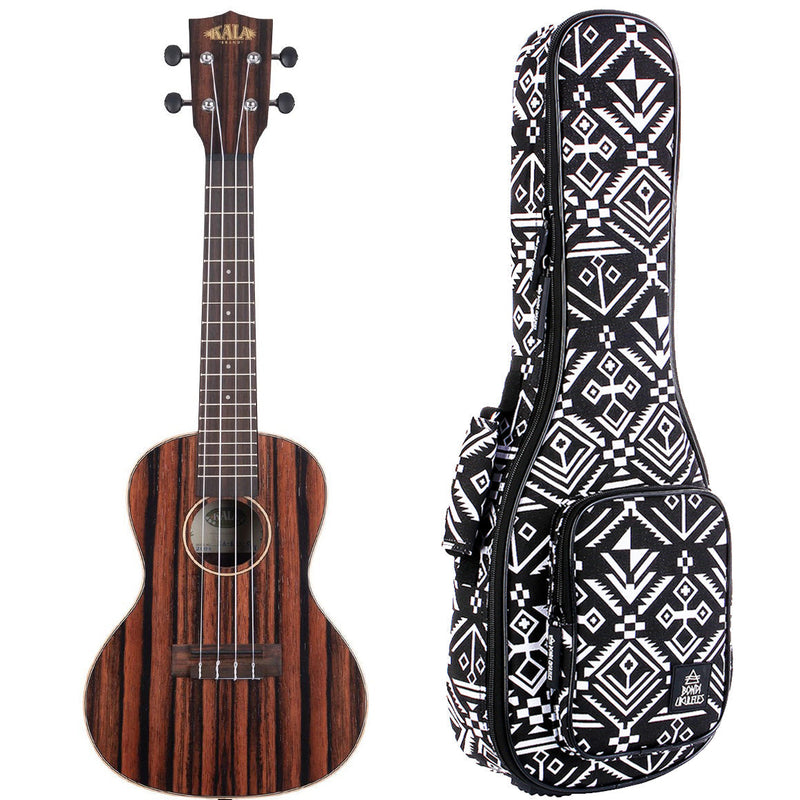 Kala Striped Ebony Concert Ukulele