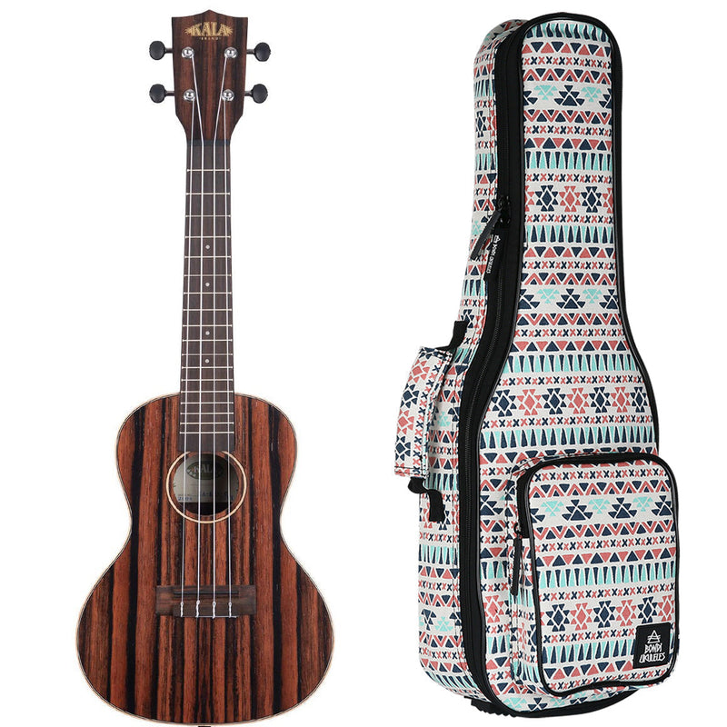 Kala Striped Ebony Concert Ukulele