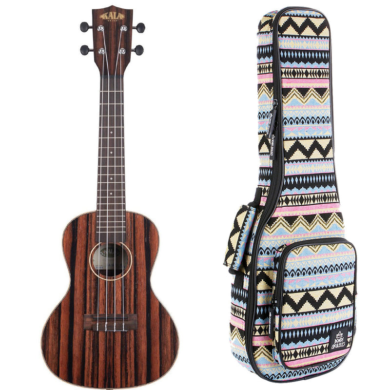 Kala Striped Ebony Concert Ukulele