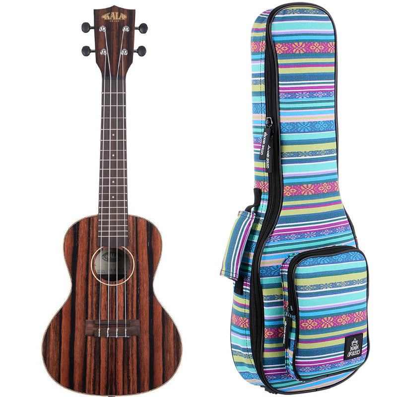 Kala Striped Ebony Concert Ukulele