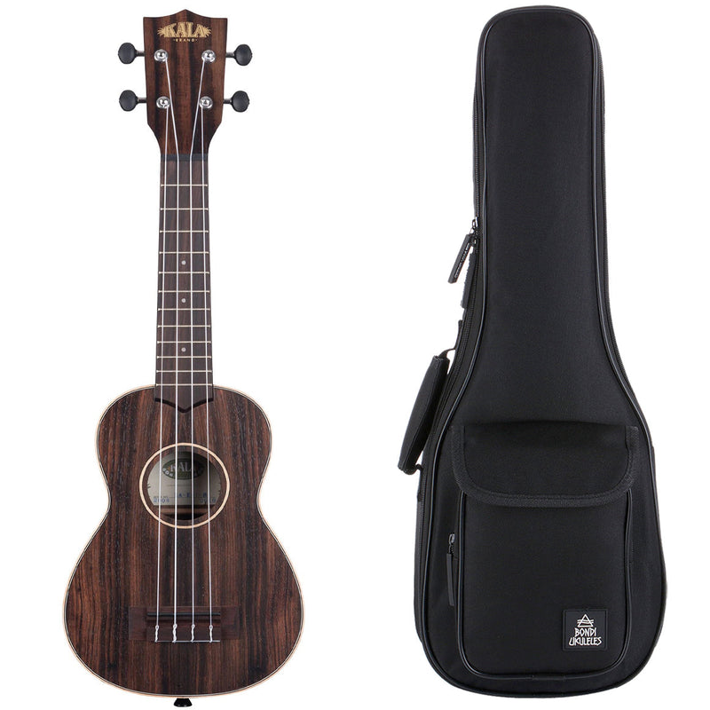 Kala Striped Ebony Soprano Ukulele