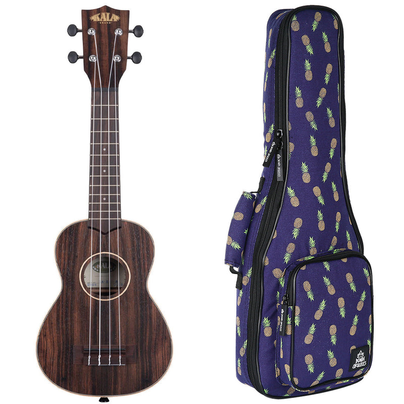 Kala Striped Ebony Soprano Ukulele