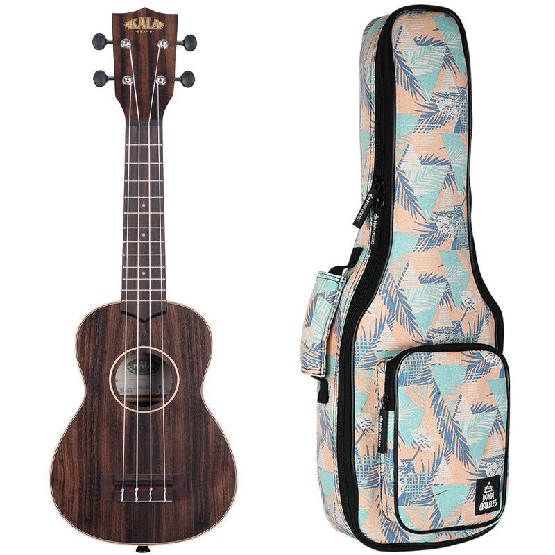 Kala Striped Ebony Soprano Ukulele