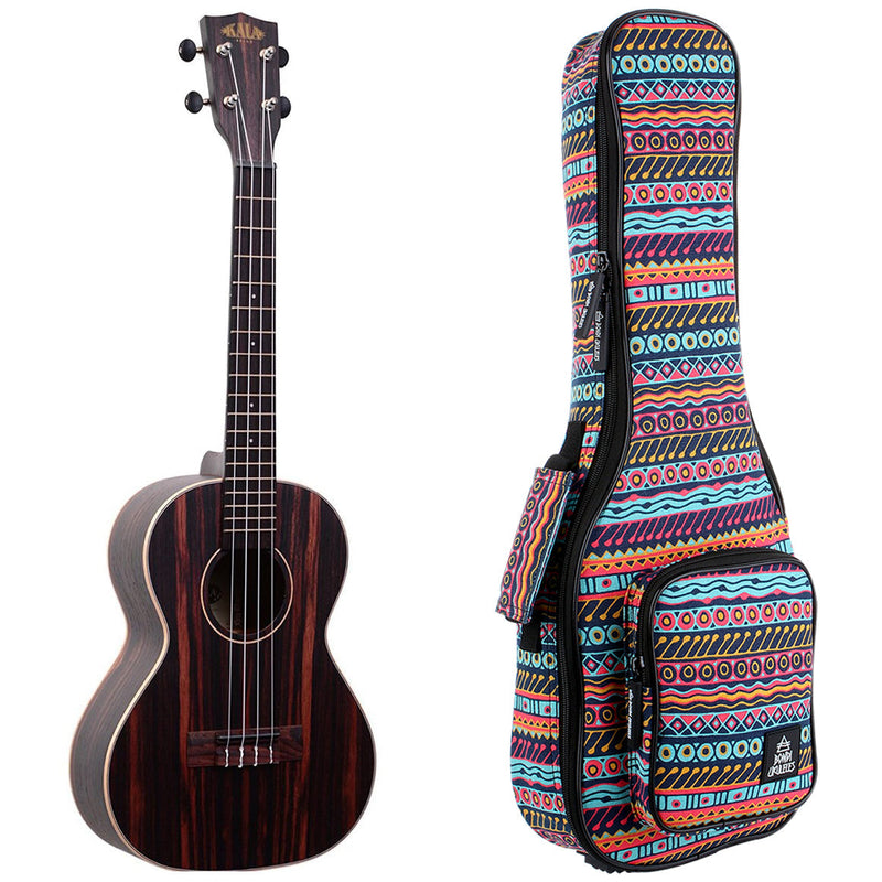 Kala Striped Ebony Tenor Ukulele