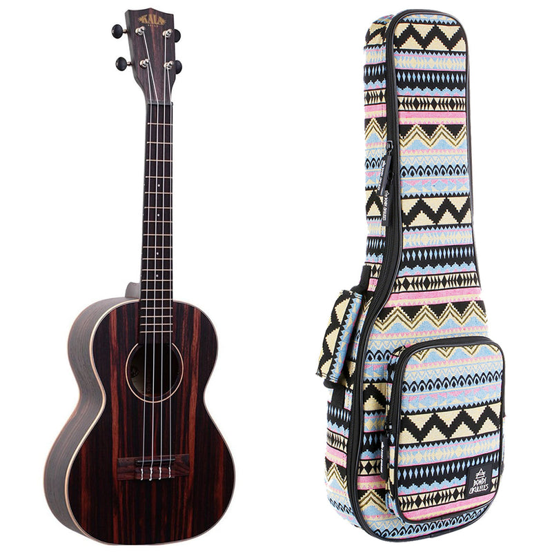 Kala Striped Ebony Tenor Ukulele
