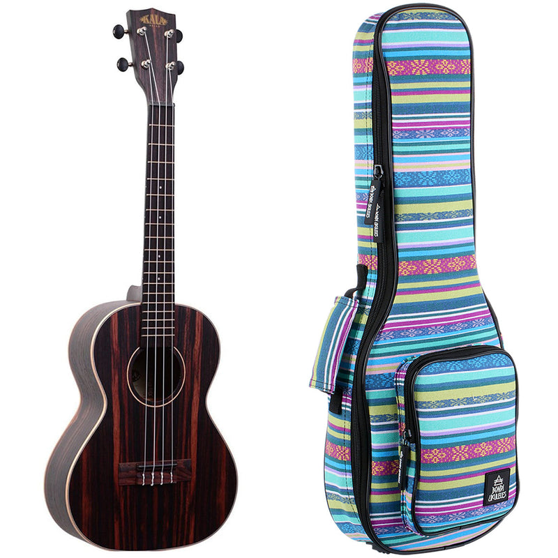 Kala Striped Ebony Tenor Ukulele