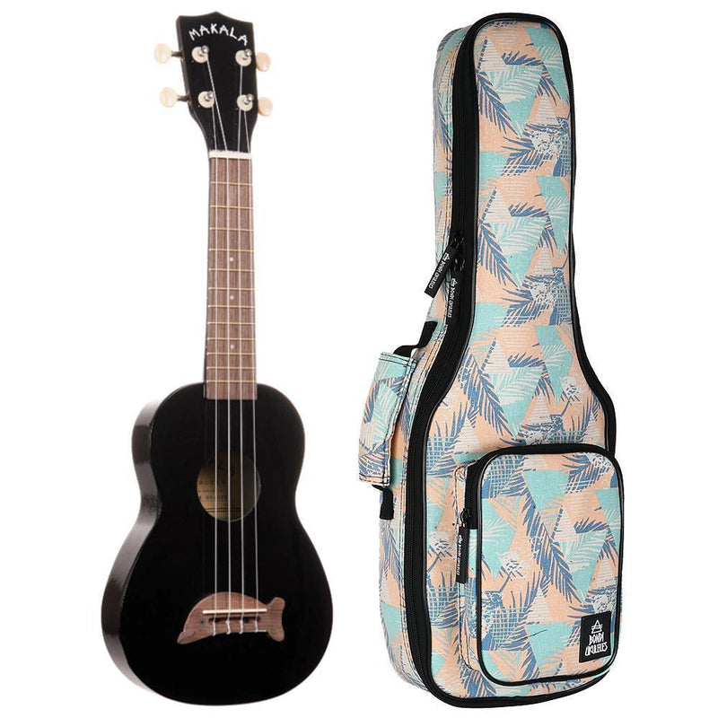 Makala Dolphin Black Sparkle Soprano Ukulele