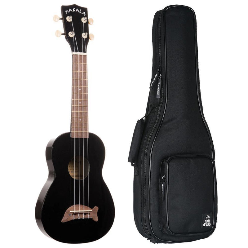 Makala Dolphin Black Sparkle Soprano Ukulele