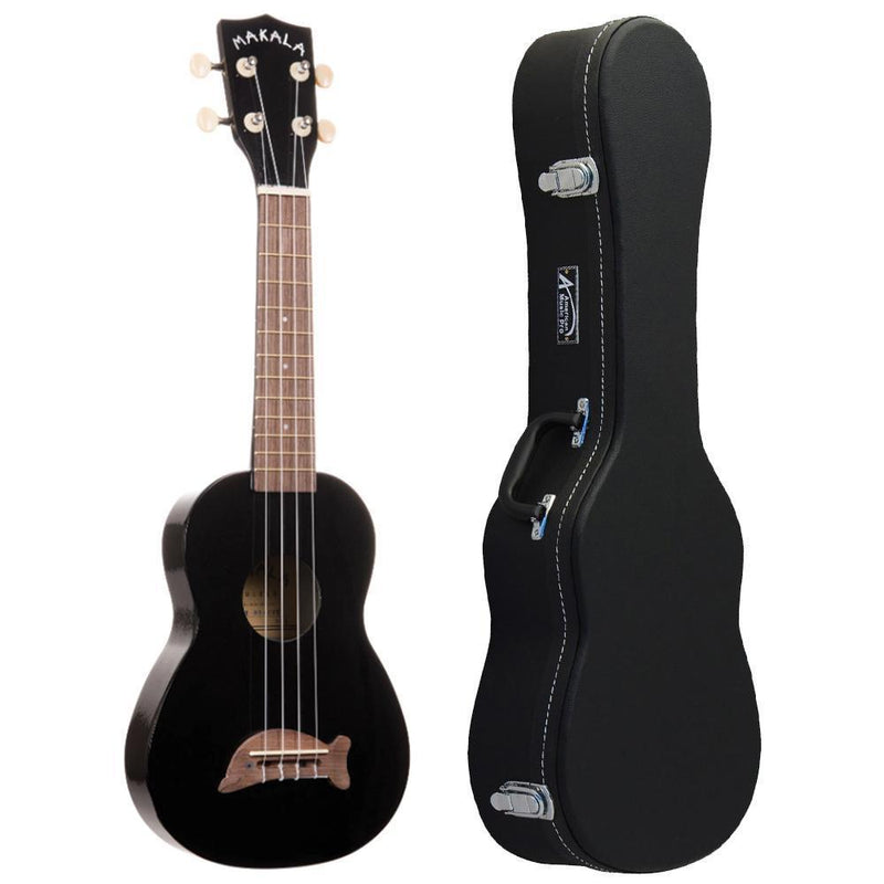 Makala Dolphin Black Sparkle Soprano Ukulele