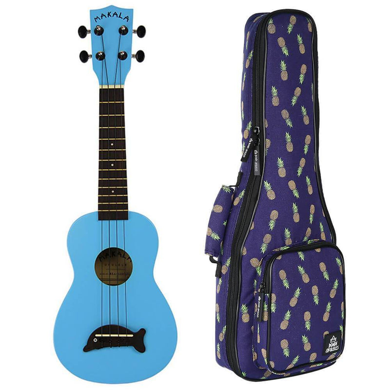 Makala Dolphin Blue Gloss Soprano Ukulele