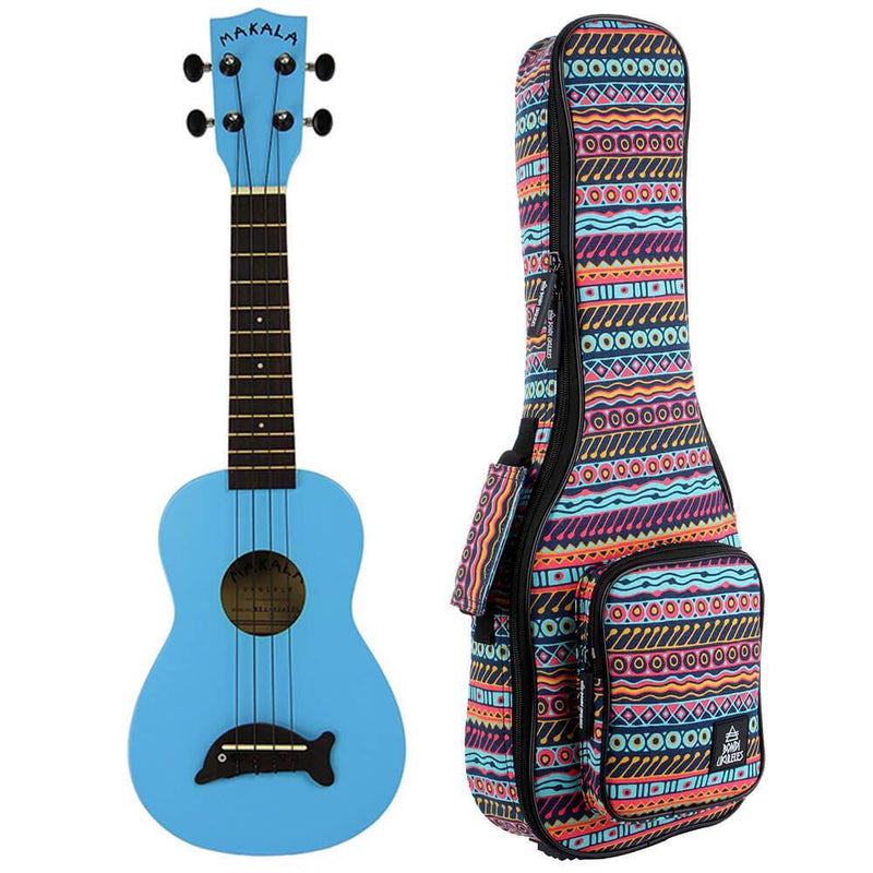 Makala Dolphin Blue Gloss Soprano Ukulele