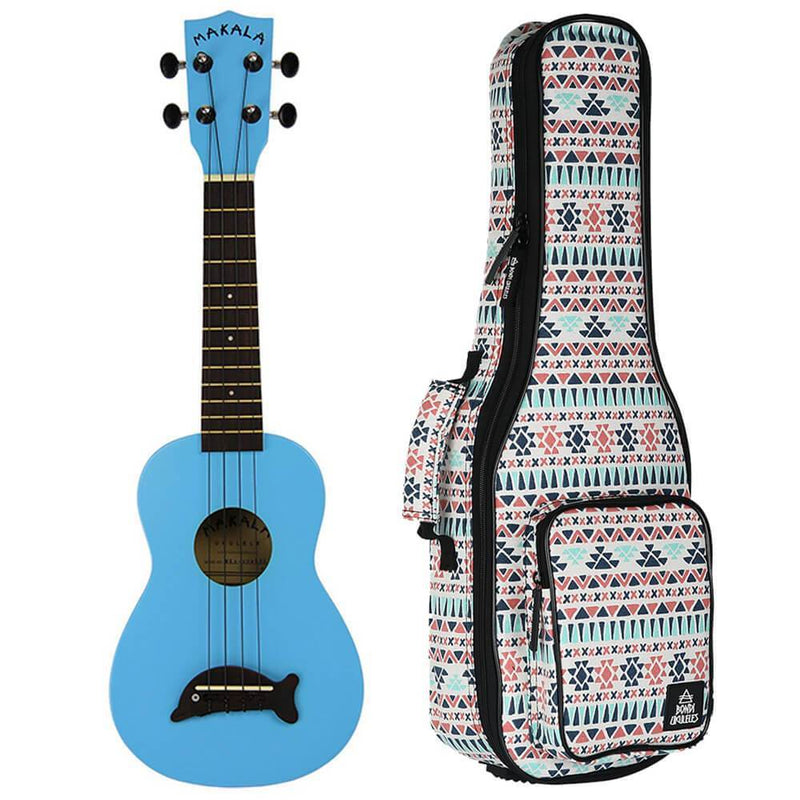 Makala Dolphin Blue Gloss Soprano Ukulele