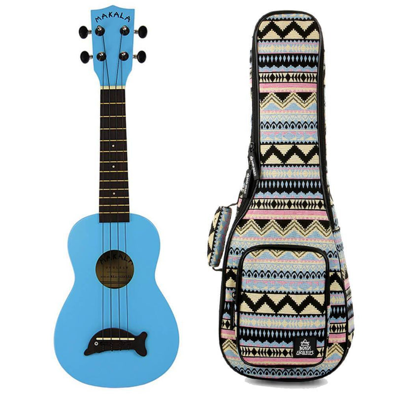 Makala Dolphin Blue Gloss Soprano Ukulele