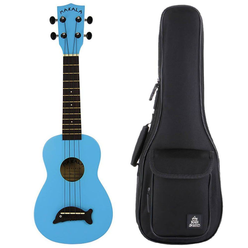 Makala Dolphin Blue Gloss Soprano Ukulele