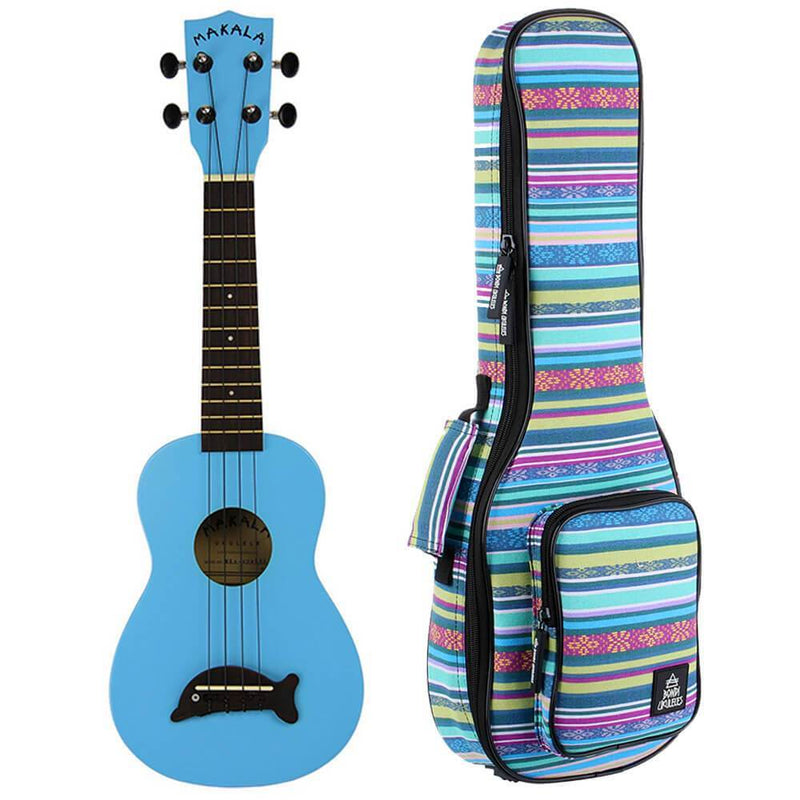 Makala Dolphin Blue Gloss Soprano Ukulele