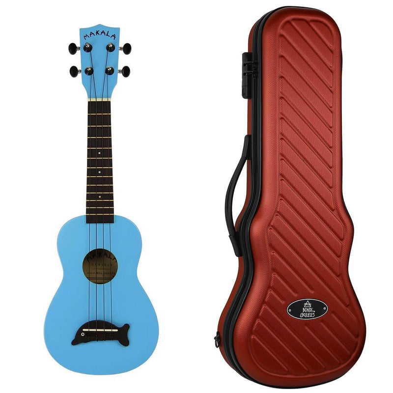 Makala Dolphin Blue Gloss Soprano Ukulele